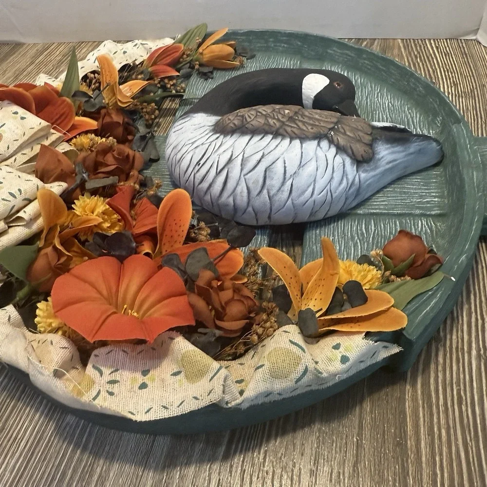 vintage‎ fall wall decor Canadian Geese Heavy Ceramic